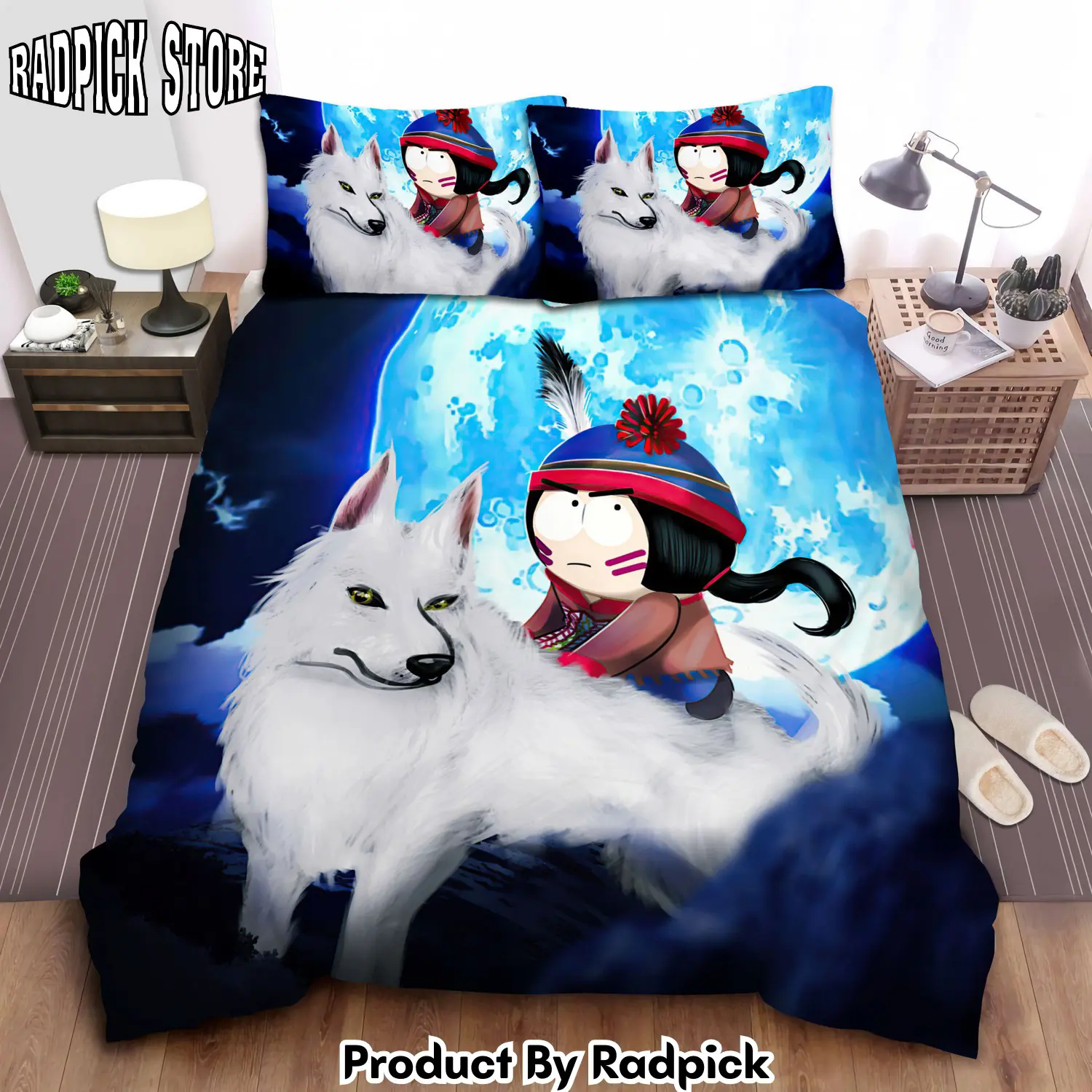 Radpick south park stan of many moons riding on white fox bed sheets spread comforter duvet cover bedding sets rp3272116